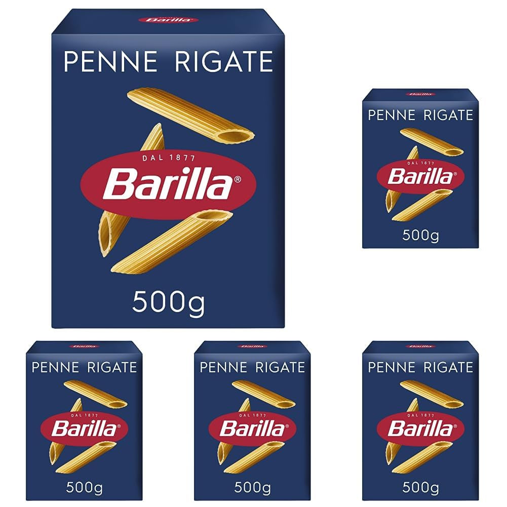 Těstoviny Barilla Classic Penne Rigate Nr. 73 z vysoce kvalitní tvrdé pšenice, vždy al dente (1 x 500 g)