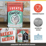 Nostalgic-Art Box s retro příchutí, 1,3 l, Good Cat Treats - tip na dárek pro majitele koček, ve vintage designu, ve vintage designu Krabice na potraviny Naty Shop