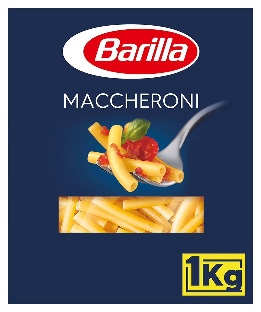 Těstoviny z tvrdé pšenice Barilla Maccheroni n. 44 – Balení po 1 (1x1kg)