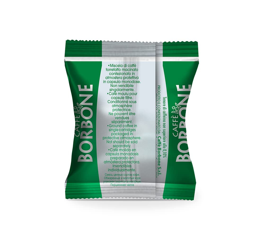 Caffè Borbone Kaffee Kapseln Respresso, Blaue Mischung, 100 stück & Kaffee Kapseln Respresso, Entkofeinierte Dek Mischung – 100 stück – Kompatibilní s Häuslichen Kaffeemaschinen Nespresso®*