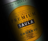 Zrnková prémiová káva Saula, balení 2 krabičky x 500g. 100% organická Arabica