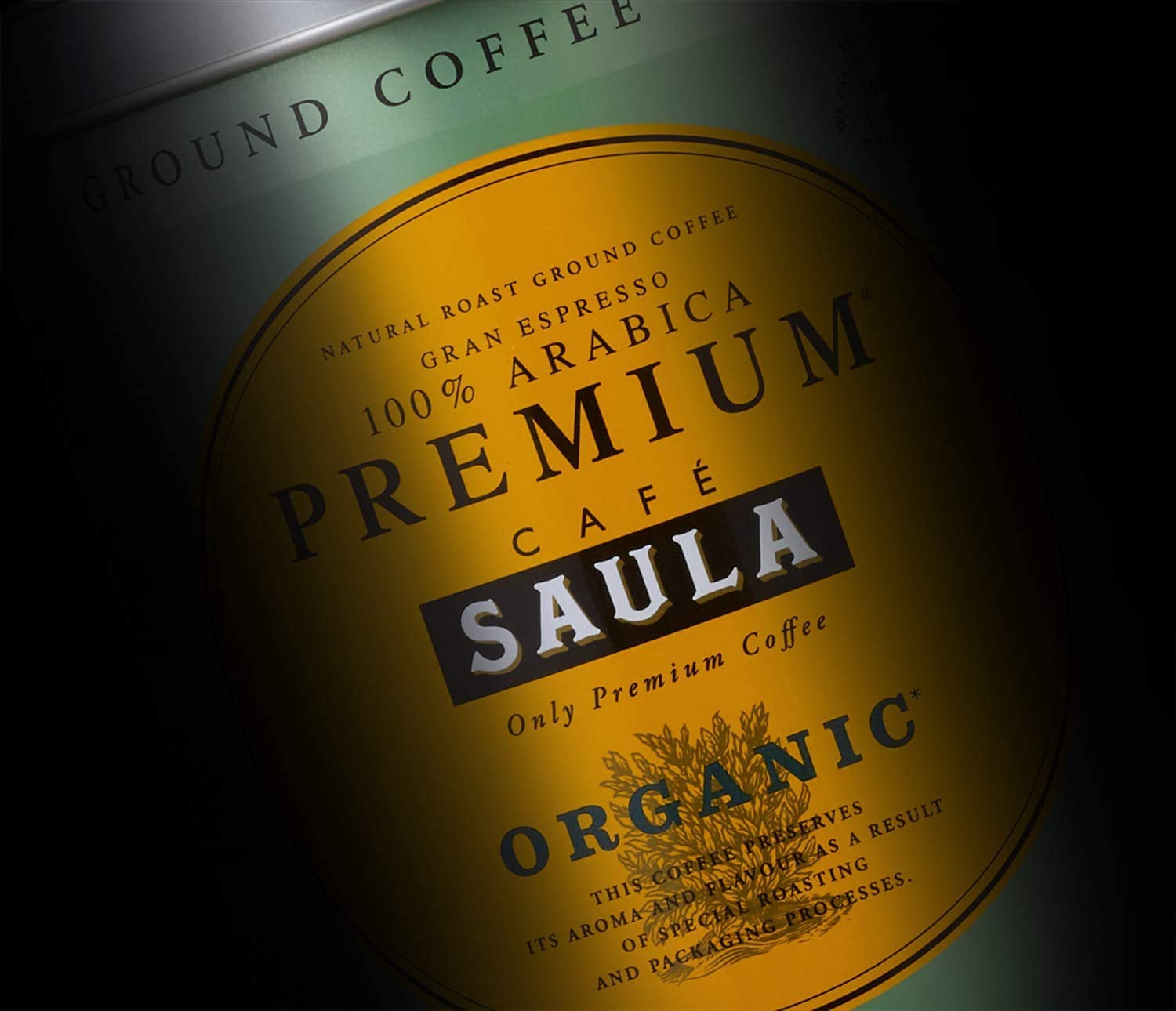 Zrnková prémiová káva Saula, balení 2 krabičky x 500g. 100% organická Arabica