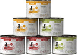 catz finefood Senior Collection Katzenfutter nass - Premium Nassfutter für Ihre Senior Katze - getreidefrei, bez Zucker, hoher Fleischanteil, Vitamine & Mineralien (6 x 200g dávka)