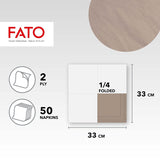 Fato, jednorázové papírové ubrousky, ideální pro příležitostné obědy a bufety, balení 50 ubrousků, velikost 33X33, složené na 4, 2 vrstvy, želva, papír ze 100% čisté celulózy, certifikace Fsc