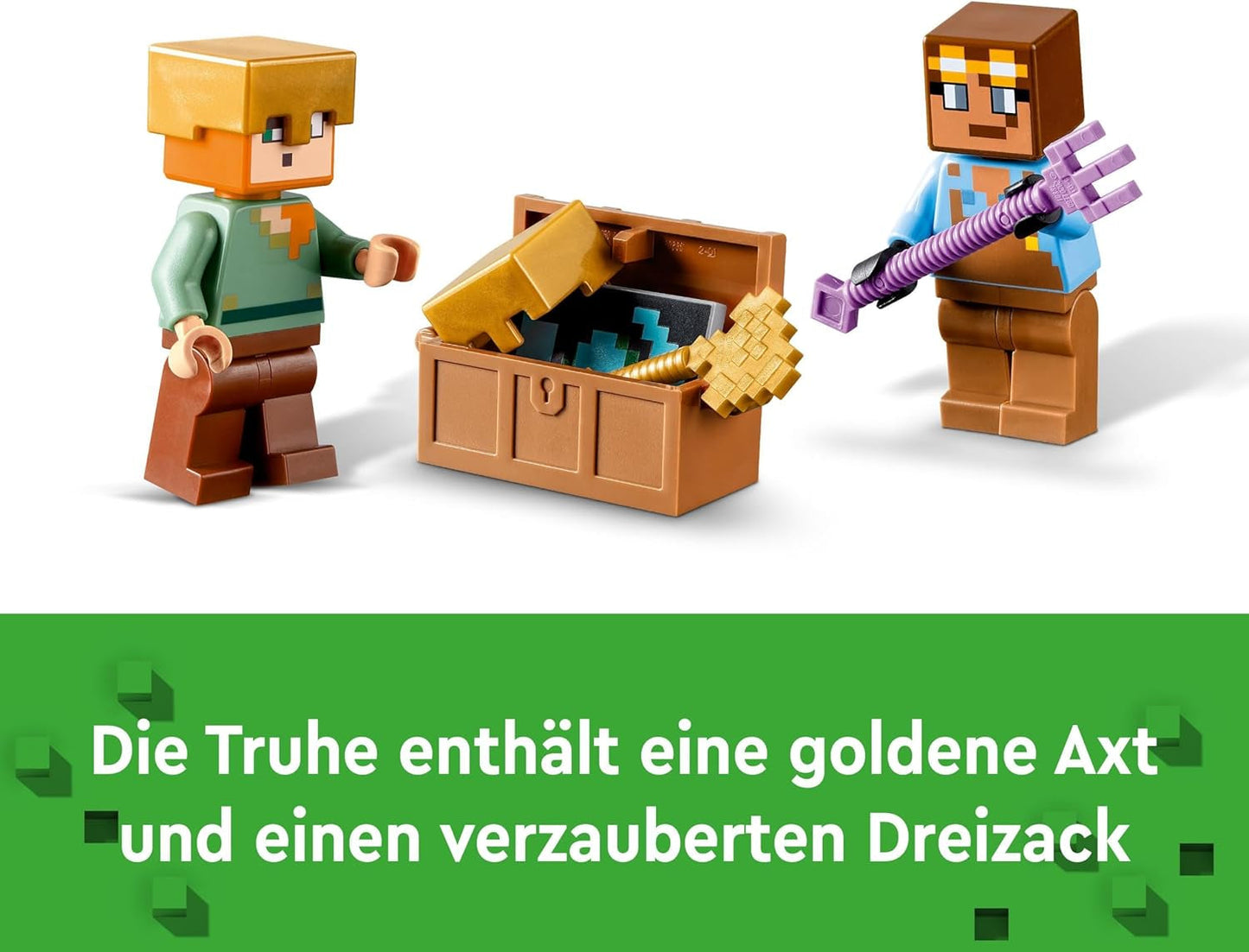 Stavebnice LEGO Minecraft The Armory s figurkami hrdinů, hračkami se zbraněmi a figurkou Alex, akční hračka pro chlapce a dívky, dárek pro hráče a děti 7 let 21252 Stavebnice Besuche den LEGO-Store