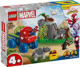 LEGO Marvel Spideyho tým na záchranné misi v Dino Truck Stavebnice autíčka pro superhrdiny Dobrodružná sada pro děti 4+ Spidey a jeho super přátelé 11199 stavebnic Besuche den LEGO-Store