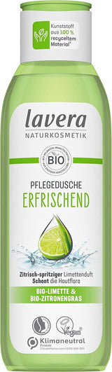 Lavera, Osvěžující sprchový gel s bio limetkou, 250 ml Sprchový kout a koupel Naty Shop