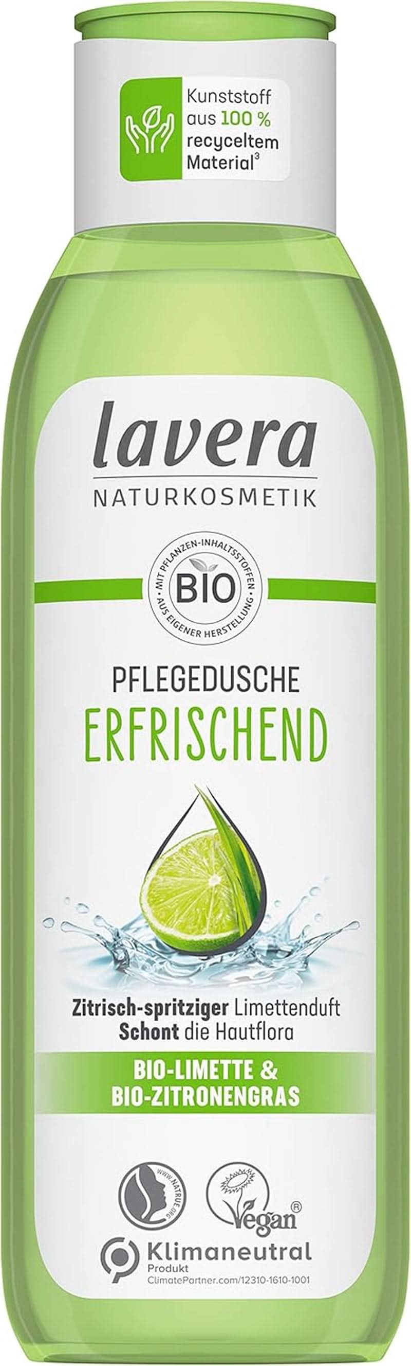 Lavera, Osvěžující sprchový gel s bio limetkou, 250 ml Sprchový kout a koupel Naty Shop