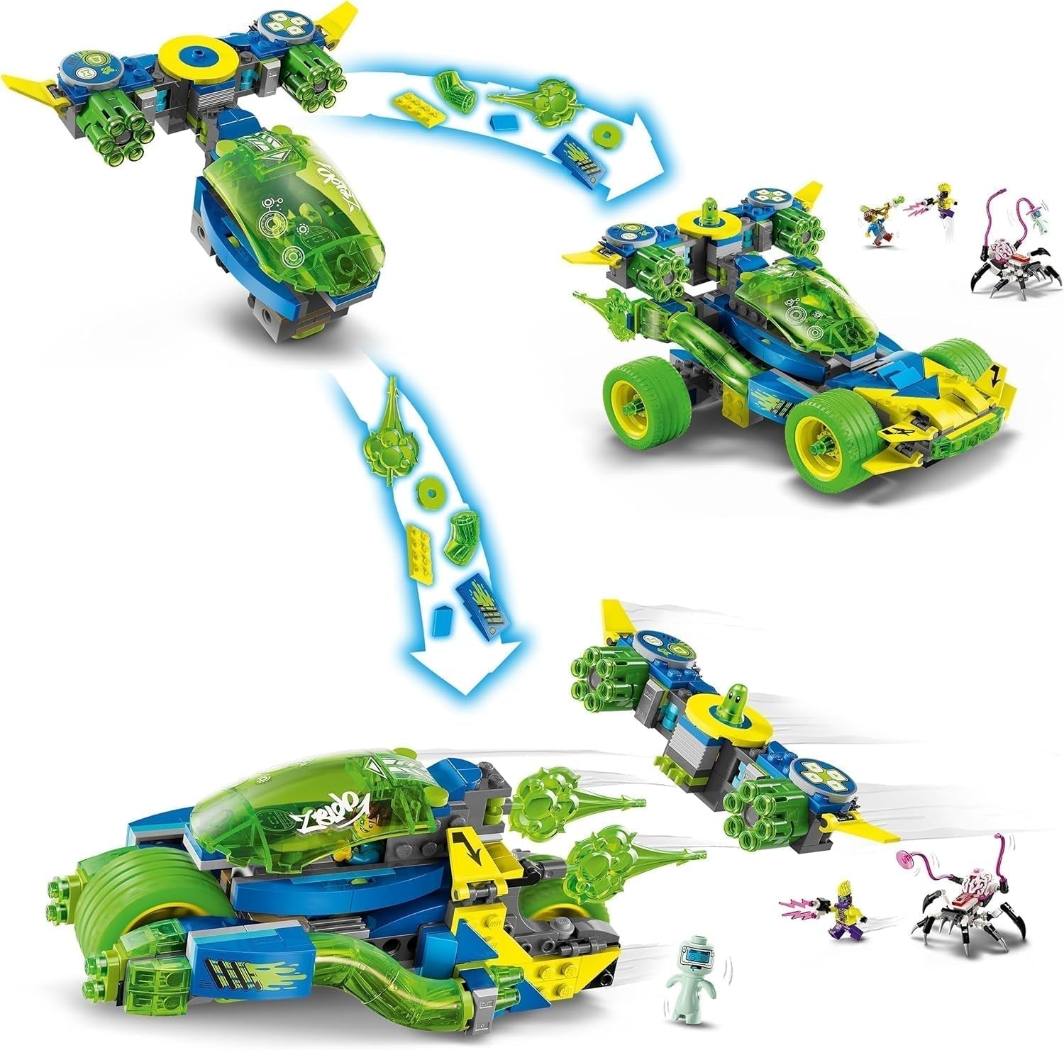 LEGO Dreamzzz Mateo s akčním závodníkem Z-Blob, Fantasy herní sada 2 v 1 s vozidly, minifigurkami a snovými stvořeními pro děti 8+, Dárek pro chlapce a dívky 71491 Stavebnice Beuche den LEGO-Store