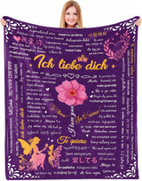 Dárky pro mámu, Dárek k výročí pro páry, Besond Women, Manželky Sestry a Matky, Zabezpečení Ideální pro Den matek, Valentýna a Vánoce 50"X60" Yasrlvun Postele a deky Výchozí název