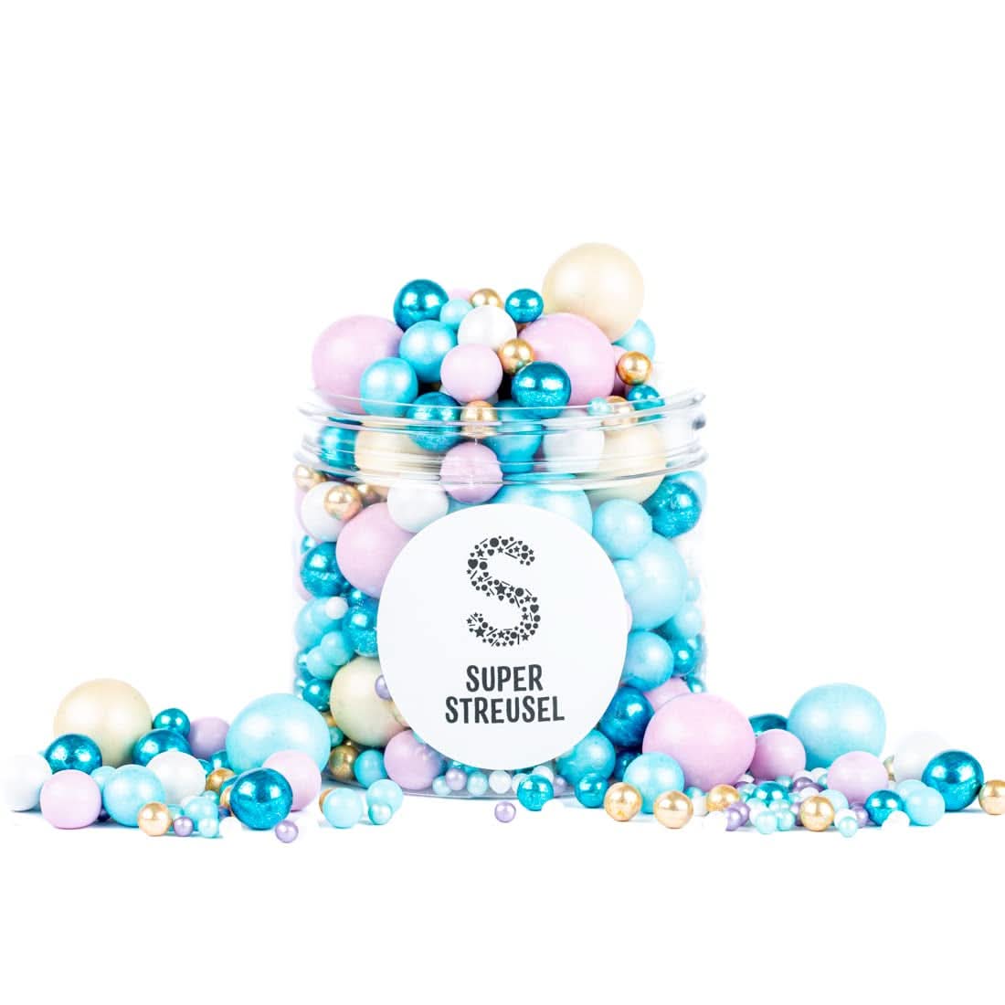 Super Streusel Sea Bubbles, perly a cukrové kuličky, 190 gramů Naty Shop