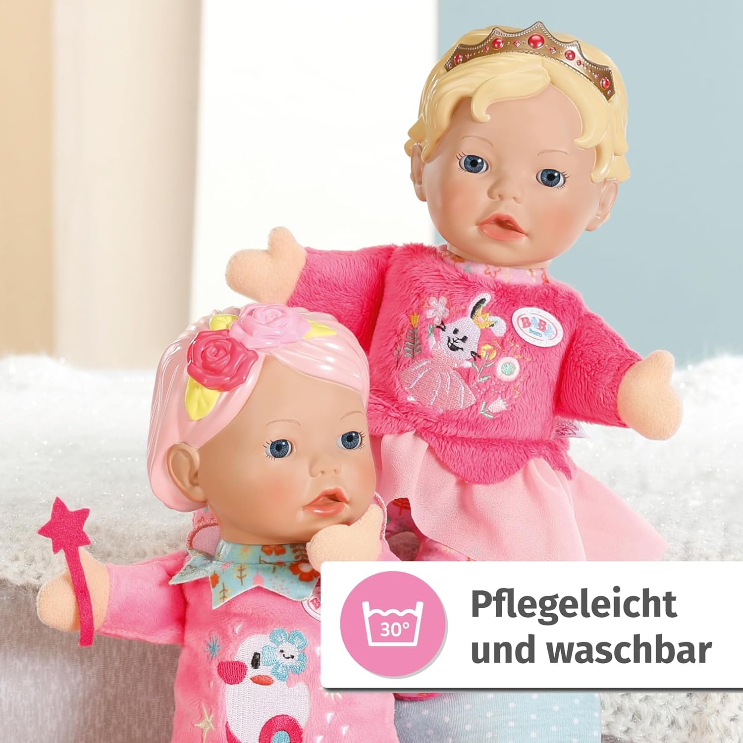 Panenka BABY born pro miminka Fee Soft Body s kapsami na prsty na pažích 26cm vysoká maňáska 834695 Zapf Creation
