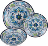 18dílný porcelánový jídelní servis, 6 různých sad talířů, Andalusie