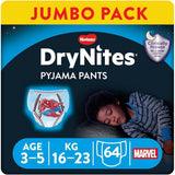 HUGGIES Drynites noční pleny, pro chlapce 4-7 let (17-30 kg), 30 kusů Naty Shop 64 ks 64 ks