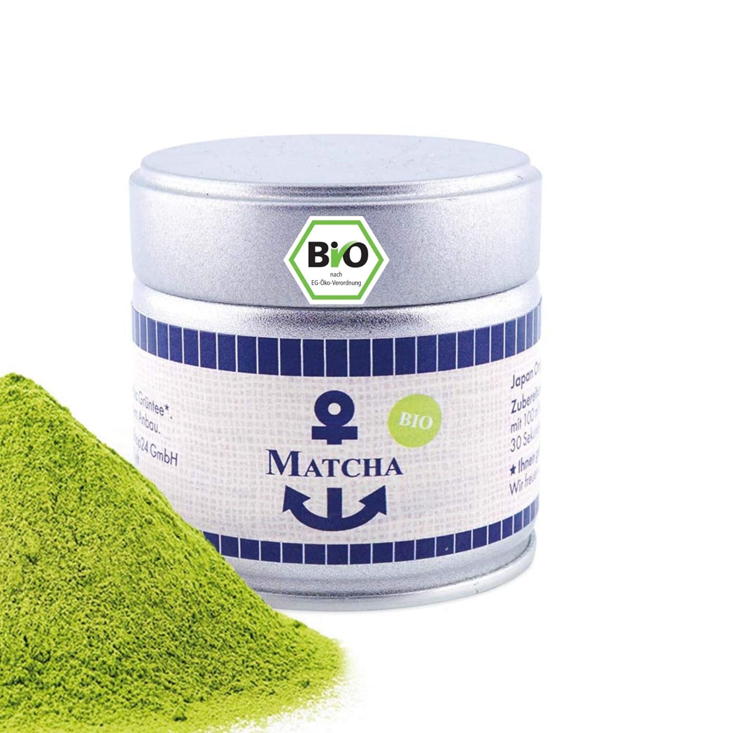 Prémiová organická Matcha z Japonska, Ceremonial Grade, Bez pesticidů, Extra jemný prášek v krabičce 30g, Intenzivní a delikátní příchuť zeleného čaje, Vhodné pro Latte, Smoothie, Ceremonial Grade