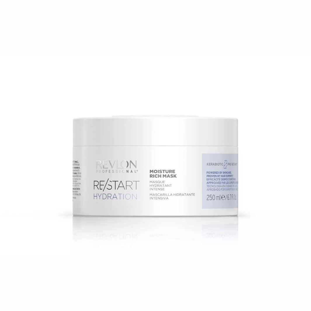 RE/START Hydration Moisture Rich Mask 250 ml Hydratační maska na vlasy pro suché vlasy Dlouhotrvající maska s bohatou péčí Regenerační maska na vlasy proti krepatění vlasů Naty Shop Hair Mask Výchozí název