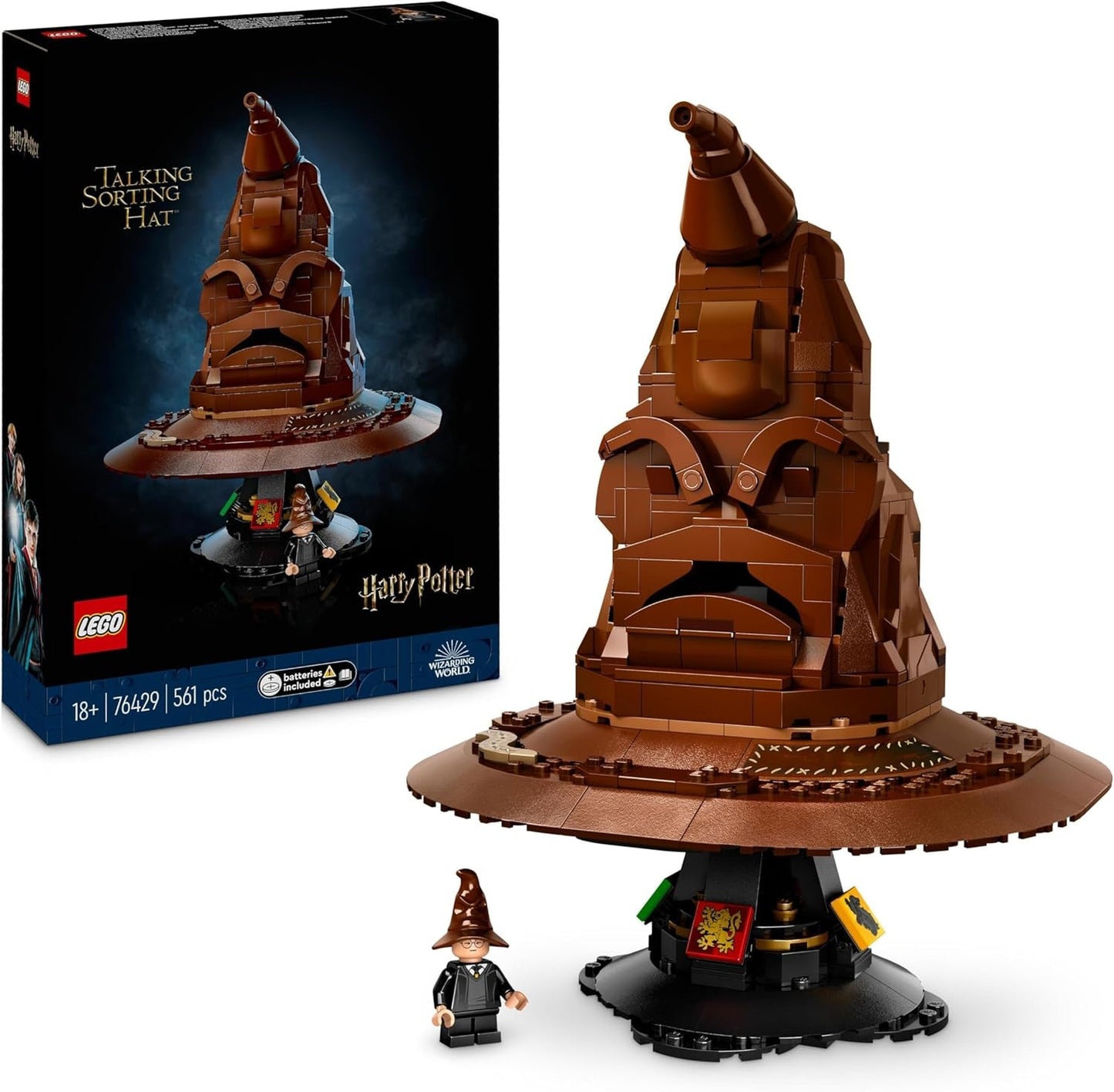 LEGO Harry Potter Model Talking Hagwars Model pro dospělé Film Dárek pro ženy Muži Máma Táta 31 náhodných kombinací zvuků zařadí vás do vašeho bradavického domu 76429 Stavebnice Besuche den LEGO-Store Single