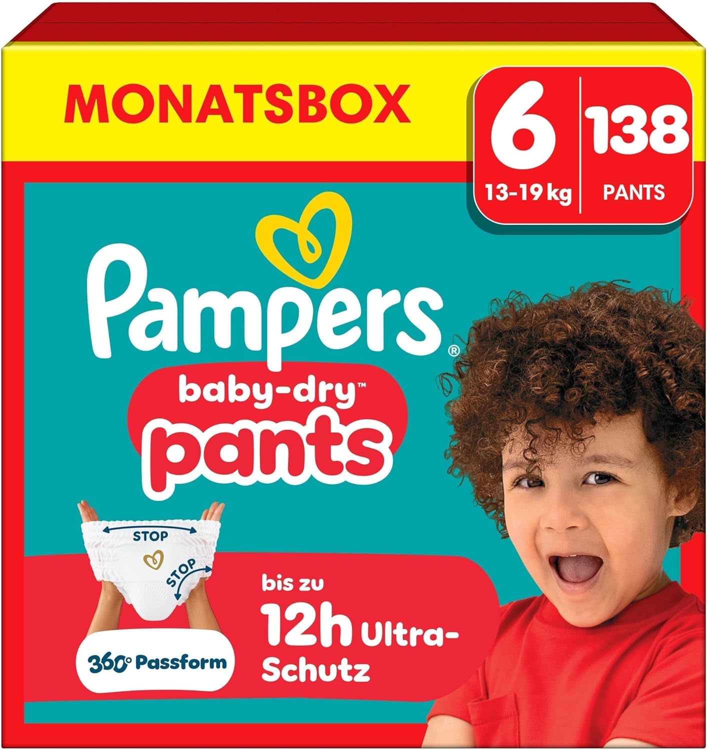 Pampers Baby-Dry Pants Größe 5, 160 Stück, 11kg-17kg, 360° auslaufsichere Vhodné pro den i noc