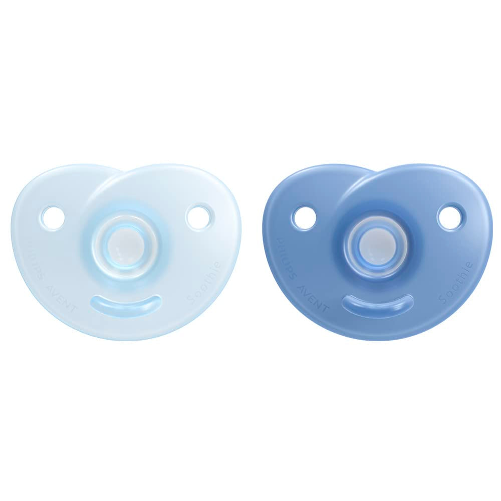 Philips AVENT Soothie - dudlík bez BPA pro děti ve věku 0-6 měsíců, modrá/světle modrá (model SCF099/21)