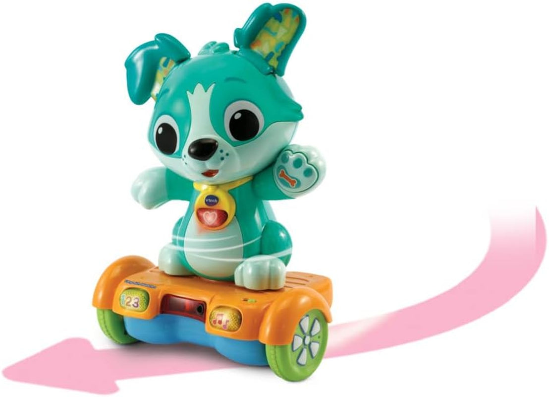 Vtech Baby Catch Me Puppy - Motorizované hoverboard štěně podporuje pohyb - S pohyblivými ušima, písničkami, zvuky a učebním obsahem - Pro děti ve věku 12-36 měsíců Bebe Toys Naty Shop
