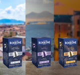 Caffè Borbone Verkostung Kit, 90 hliníkových kapslí: 30 Mia Napoli, 30 Ciao Venezia, 30 Magica Palermo, (3 x 30 Stück) – kompatibilní s Kaffeemaschinen für den Hausgebrauch značky Nespresso®*