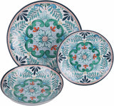 18dílný porcelánový jídelní servis, 6 různých sad talířů, Andalusie