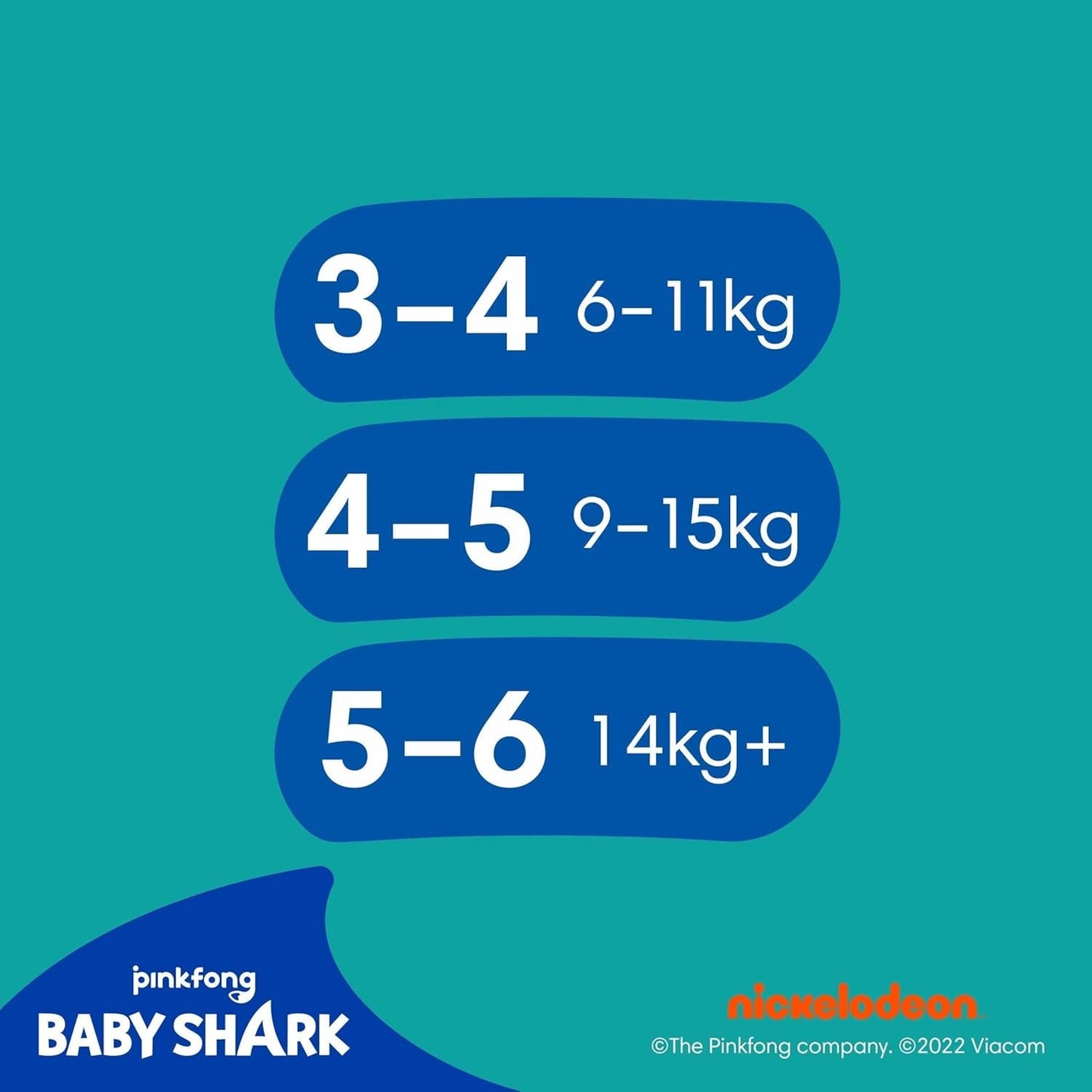 Pampers Velikost 5-6 Splashers Baby Shark Limitovaná edice 10 balení Jednorázové plenky na plavání pro bezpečnou ochranu vody