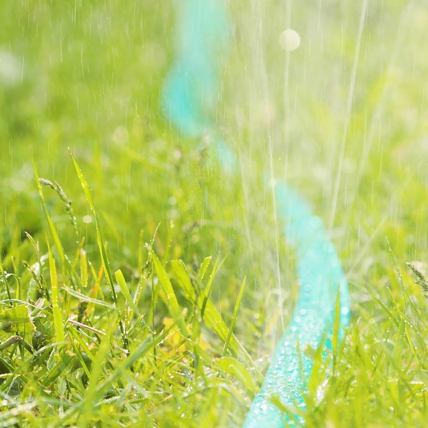 Relaxdays Zavlažovací hadice 5 m délka, rovnoměrné zavlažování zahradních vrstev, plochá, připravená k připojení, zavlažovací hadice, zelená