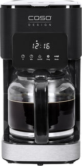 Espresso kávovar CASO Coffee Taste and Style s permanentním filtrem, 1,5 l, optimální teplota spařování 92-96 °C, systém proti odkapávání, optimalizovaná spařovací hlava, nerez, 12 šálků