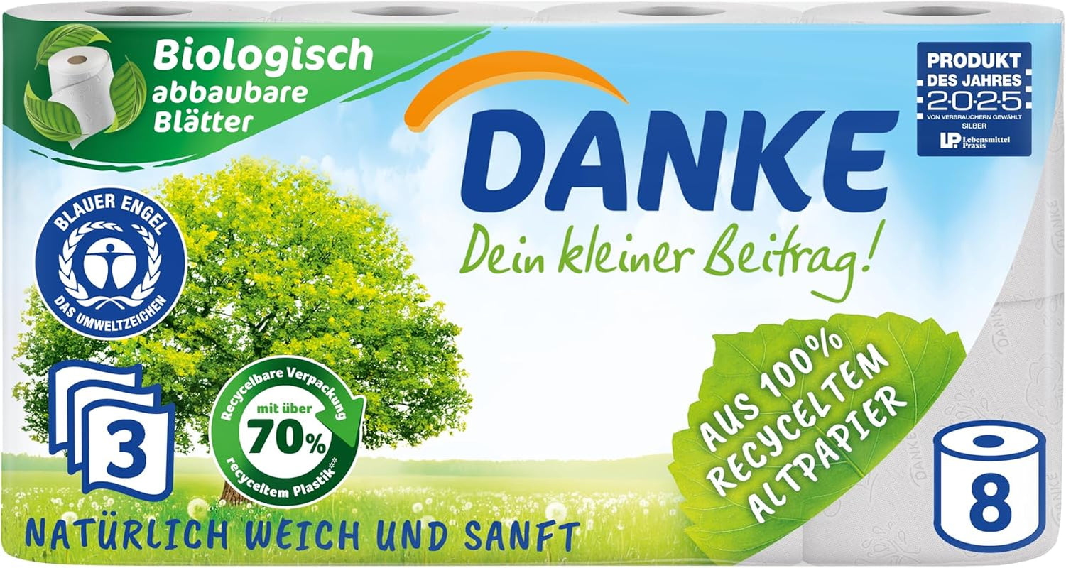 Toaletní papír Děkuji 56 kusů, role 7X8, 3 vrstvy