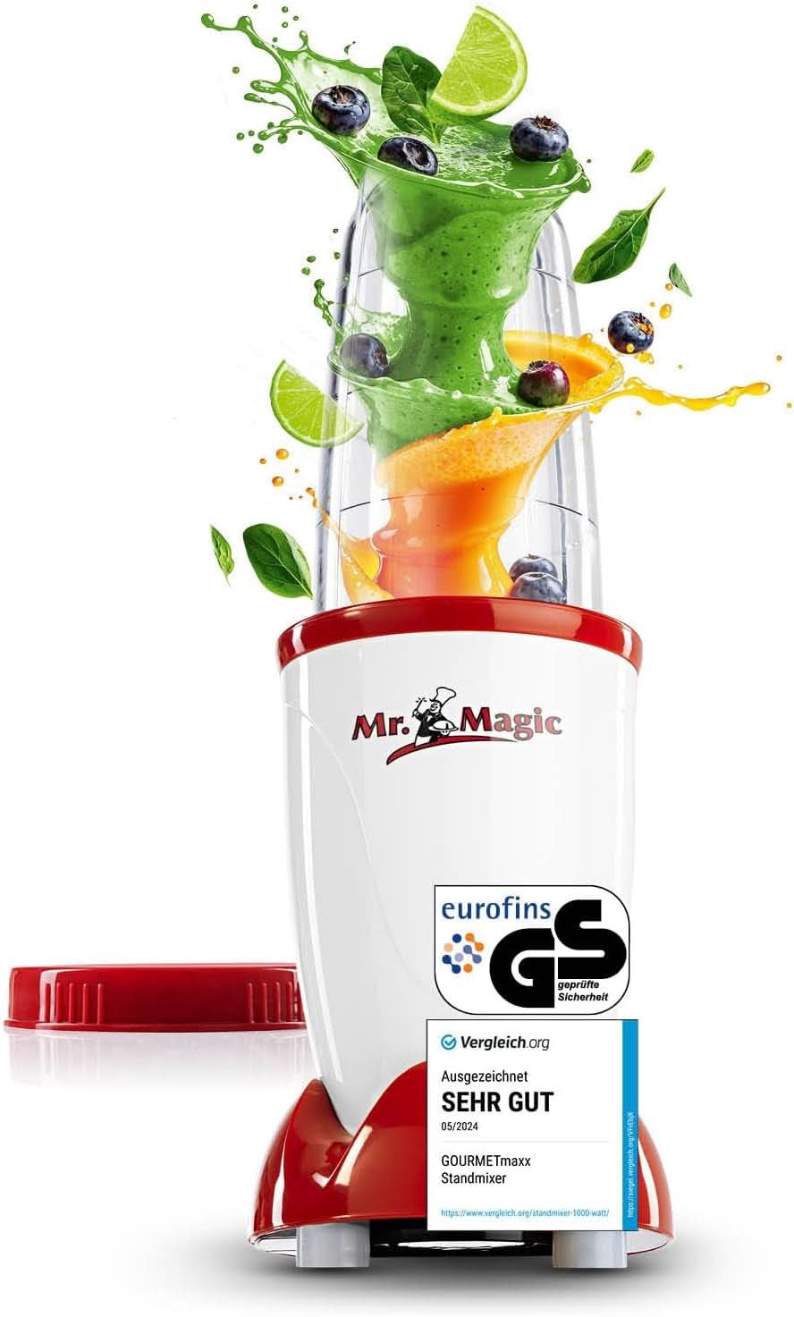 Gourmetmaxx Mr Magic Blender, Smoothie Maker s balíčkem příslušenství Xxl Naty Shop