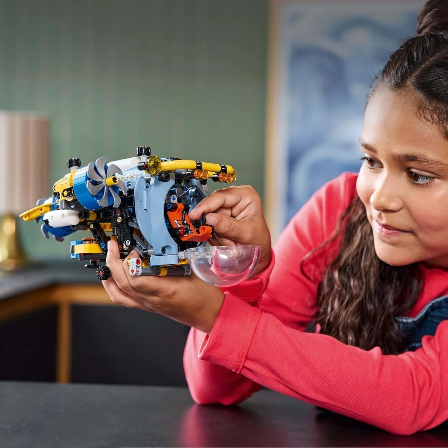 LEGO Technic Hračka na stavění ponorky Hlubinný průzkumník pro děti 9leté chlapce a dívky Kreativní nápady na dárky k narozeninám Sestavitelné vozidlo s rotujícími vrtulemi 42201 Stavebnice Besuche den LEGO-Store