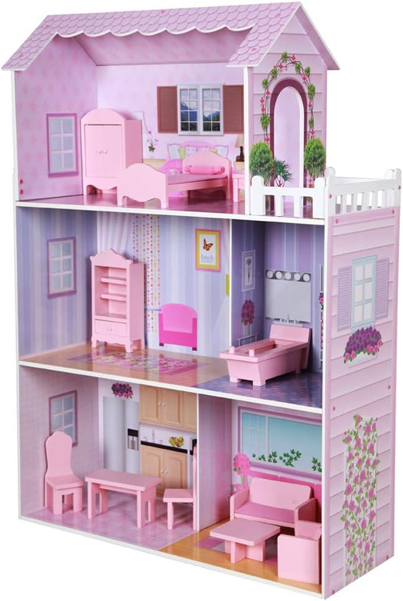 Dřevěný domeček pro panenky ColorBaby 85293