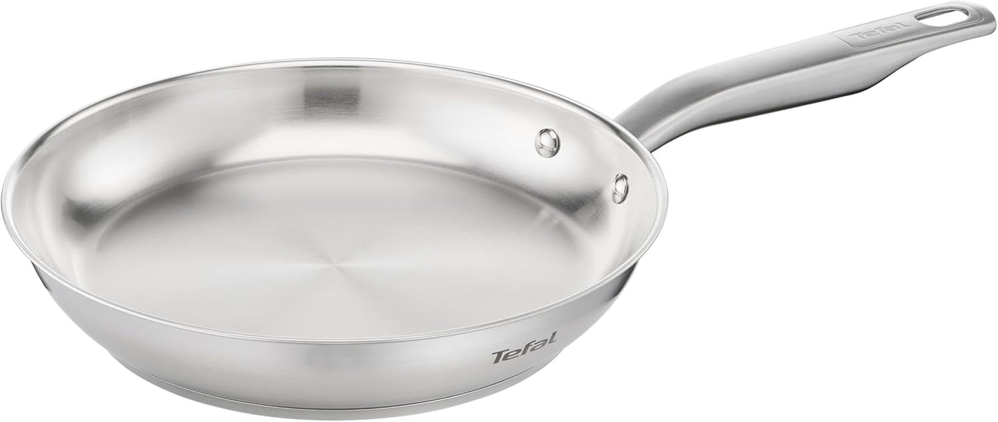 Pánev TEFAL VIRTUOSO 28 cm, Nerezová pánev, indukce Hrnce a pánve Naty Shop 24 cm Bez potahu