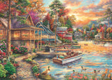 Schmidt Spiele 58553 Chuck Pinson, Shore in the Evening Gold, skládačka 1000 dílků Puzzle Naty Shop
