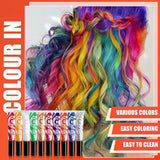 Green Temporary Hair Dye - 14ml Hair Chalk Barva na vlasy, Smývatelná zelená tyčinka na barvení vlasů, Instant Color Hair Chalk, Carnival Chalk Barva na vlasy pro Vánoce Halloween, Karneval, Cosplay Barva na vlasy Naty Shop