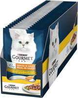 Gourmet Perle Delight mokré krmivo pro kočky v omáčce s kuřecím masem, balení 26 ks (26 x 85 g)