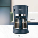 Ufesa CG7114 Capriccio kávovar filtrační, 6 šálků, 600W, karafa 0,6L, systém proti odkapávání, automatické vypínání, modrá