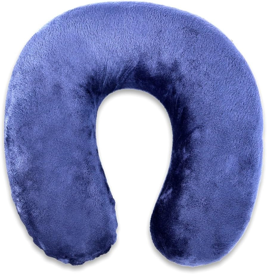 Rocco eK polštář na krk, 4 barvy k dispozici, cestovní polštář, polštář na podporu krku, ortopedický polštář na podporu krku, paměťová pěna