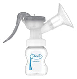 Manuální odsávačka mateřského mléka se 100% silikonovou ochranou Softshape (B, 25mm příruba) a antikolikovými doplňky + 150ml širokoúhlá láhev se savičkou úrovně 1 s pomalým průtokem Příslušenství Potraviny a kojení Bebe Naty Shop