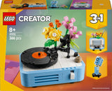 Přehrávač disků LEGO Creator 3v1 s květinami - konvertibilní hračka na rádio nebo mikrofon - hudební hračky pro děti - nápad na kreativní dárek pro dívky a chlapce od 8 let 31172 Stavebnice Besuche den LEGO-Store