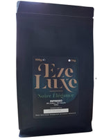 Káva Espresso Noire Elegance 500g – 50% Arabica a 50% Robusta z Brazílie a Indie – středně pražená, silná a krémová s hořkou čokoládou – intenzita 8 – vč. kávovar na espresso zdarma