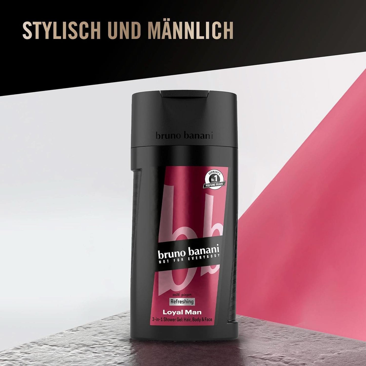 Bruno Banani Loyal Man sprchový gel 3v1 na tělo, vlasy a obličej, muži, 250 ml Sprcha a koupel Naty Shop