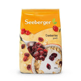 Seeberger, půlené kanadské brusinky, ovocné a sladké Naty Shop dehydratované produkty 8 x 350 gramů