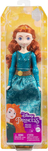 Mattel Disney Princezna Hračka Merida Ručně vyrobená panenka s třpytivým oblečením a doplňky Inspirováno filmem Disney a Pixar Dárek pro děti HLW13