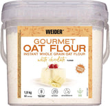 Weider Gourmet Oatmeal (1,9 kg) s příchutí brownie. Celozrnné ovesné vločky. Zdroj bílkovin s nízkým obsahem cukru.