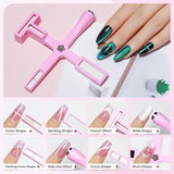 Magnet na nehty SUPWEE 5 v 1, růžový magnet pro kočičí oči pro Nägel Multifunktions Magnetstift DIY Magic 3D Magnet Stick Pen Set Nail Art Magnet Stick Für Nail Art Diy-Zubehör