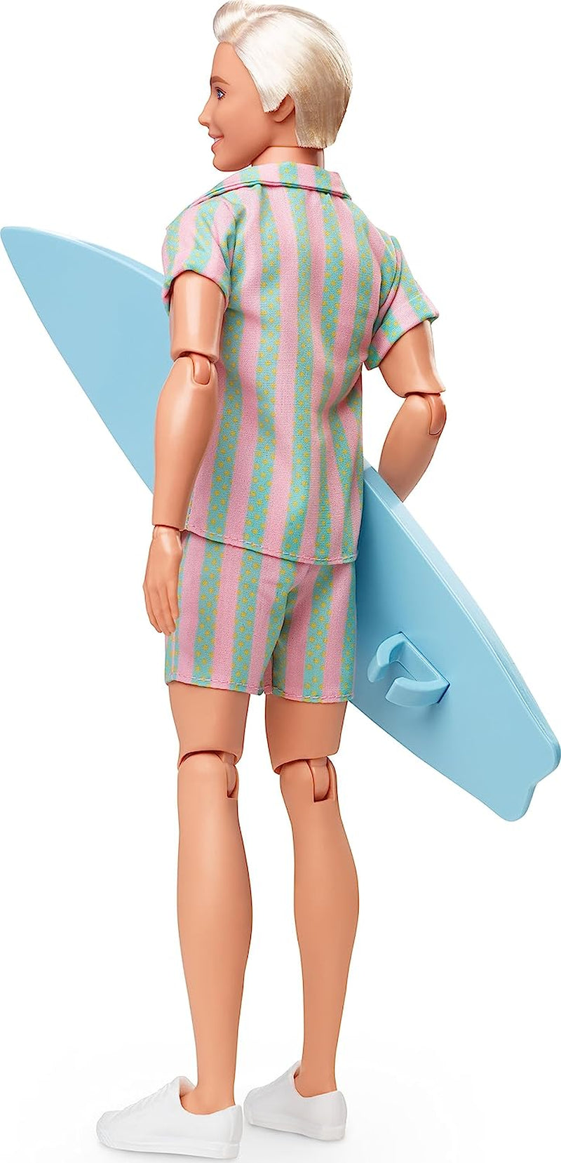 Barbie the Movie - Fanoušci filmů s panenkami, panenka Ken, sběratelská panenka se surfovacím prknem a teniskami, pohyblivé tělo, platinové blond vlasy, vhodné jako dárek pro 3leté děti, panenky HPJ97 Naty Shop