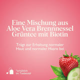 Twinings GLOW Aloe Vera a kopřivový zelený čaj s biotinem - bylinná čajová směs pro přírodní péči o pleť a vlasy 12 balení (10 sáčků každý)