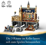 LEGO Harry Potter Hogwarts Castle: The Great Hall, sběratelská hračka s 11 minifigurkami včetně Hermiony Grangerové, kouzelný dárek pro chlapce a dívky 76435 Stavebnice Besuche den LEGO-Store